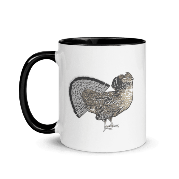 0c3b86c1-d11f-4b98-98e5-abbefd5c247b A fanning ruffed grouse on an 11oz ceramic coffee mug