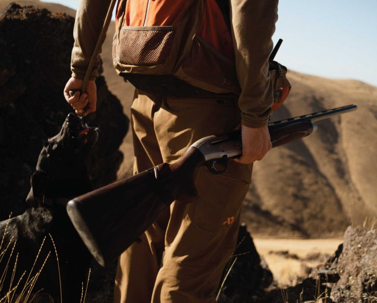 Beretta A400 carried by a chukar hunter