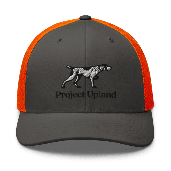 Blaze-Orange-German-Shorthaired-Pointer-Hat A blaze orange GSP dog breed hat.