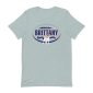 This dog breed shirt features the Brittany in a beautiful label design.