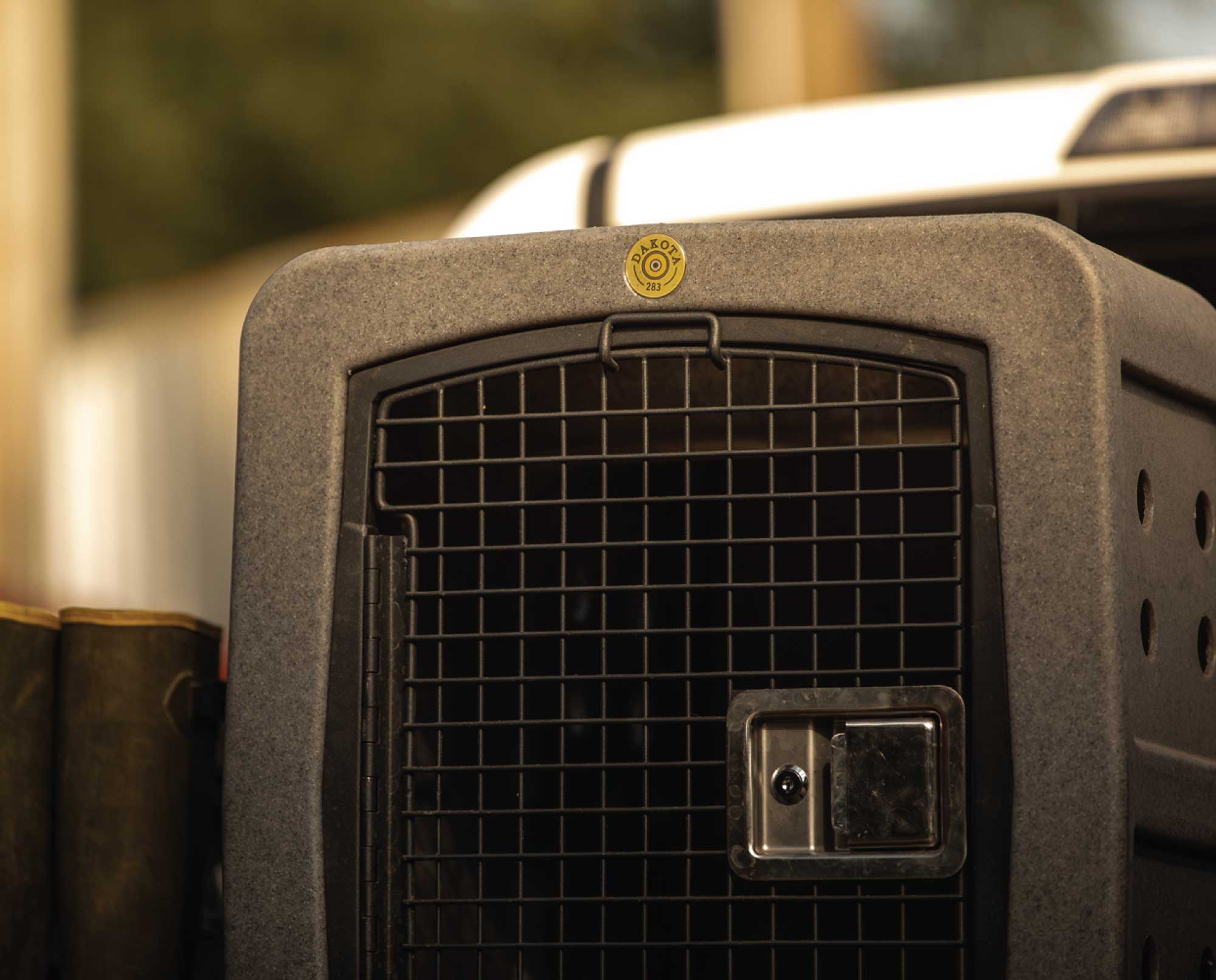 A Dakota 283 Kennel being unpacked from the box.