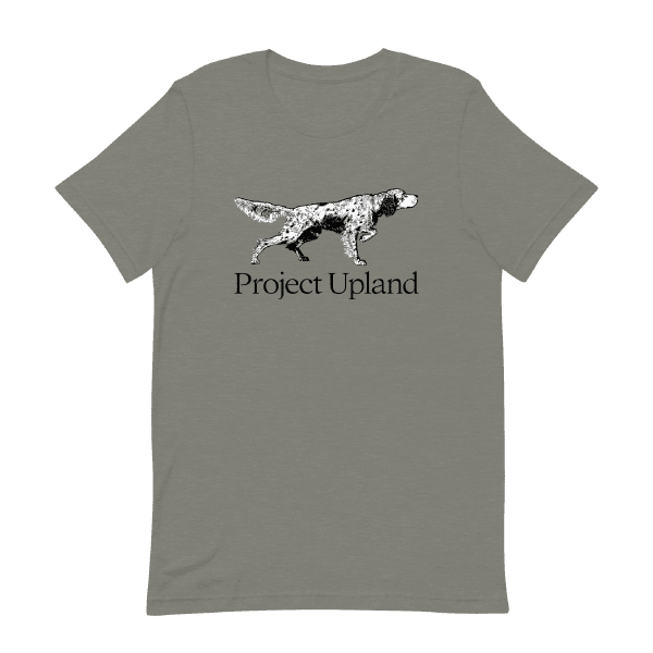 English-Setter-Heather-STone-T-shirt And English Setter Tee Shirt in gray