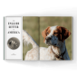 English setter in a magazine