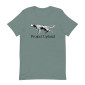 English Setter on project Upland T-shirt in Sage green