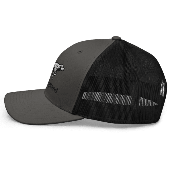 English-Setter-Side-Profile-Hat side profile view of the english setter trucker hat