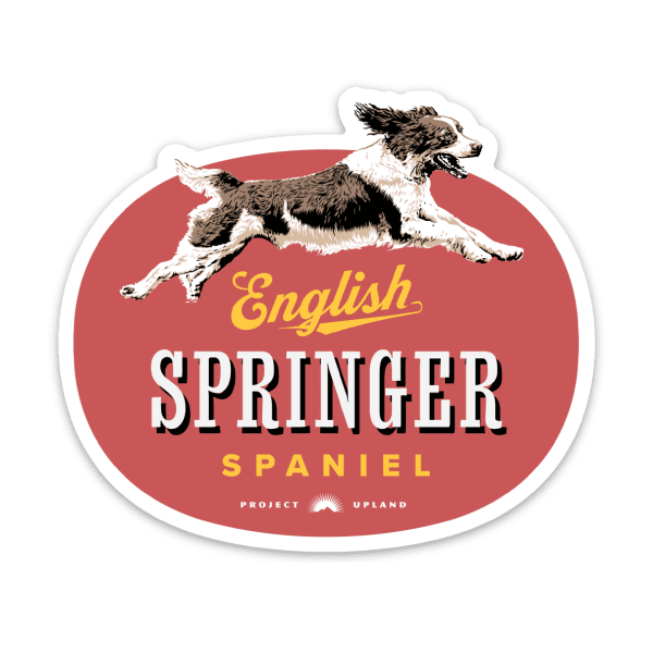 English-Sprimger-Spaniel-Sticker An English Springer Spaniel sticker made on premium weatherproof material.