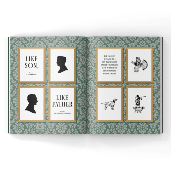 Father-and-Son-Grouse-Hunting-Article A father and son grouse hunt in a magazine