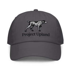 A German Shorthaired Pointer embroidered unstructured hat.