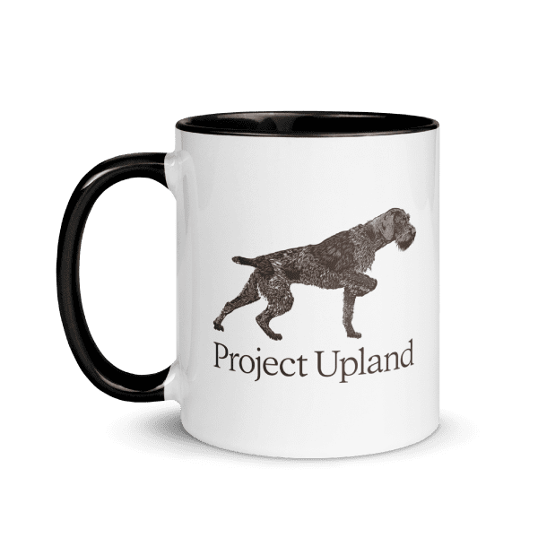 German-Wirehaired-Pointer-Mug A German Wirehaired Pointer profile on a coffee mug