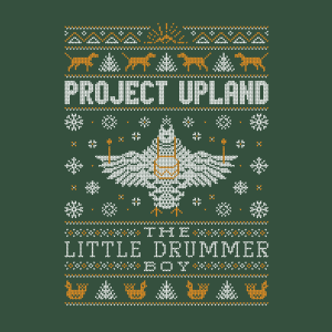 Little-Drummer-Boy-T-shirt-close-up Little Drummer Boy T-shirt close up of grouse artwork