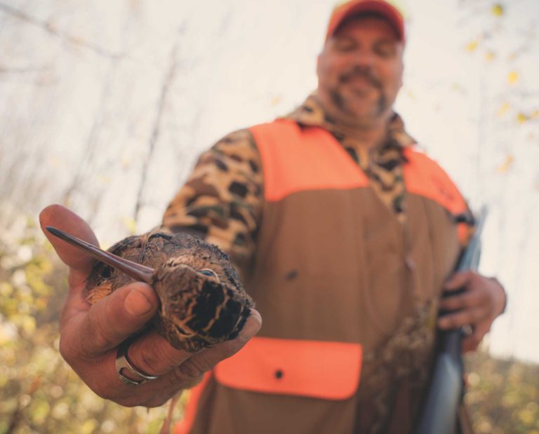 A Veteran during a wounded warrior hunt for woodcock.