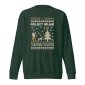 Partridge in a Pear tree holiday sweater design in green.