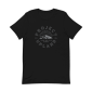 Project Upland Logo T-shirt on black heather with gray logo