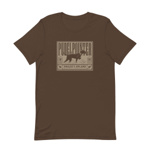 Pudelpointer dog breed on a t-shirt design