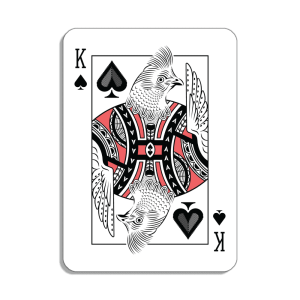 Ruffed Grouse King Playing Card Sticker