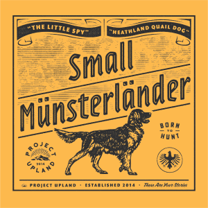 Small-Munsterlander-T-shirt-close-up Close up of small munsterlander dog t-shirt design