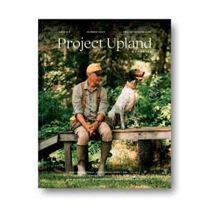 Cover of the Summer 2024 issue of Project Upland Magazine featuring a German Shorthaired Pointer.