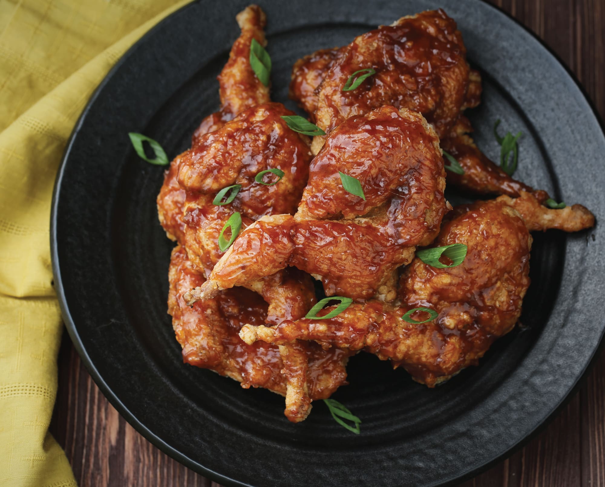 Tamarind Fried Quail platted and ready to eat