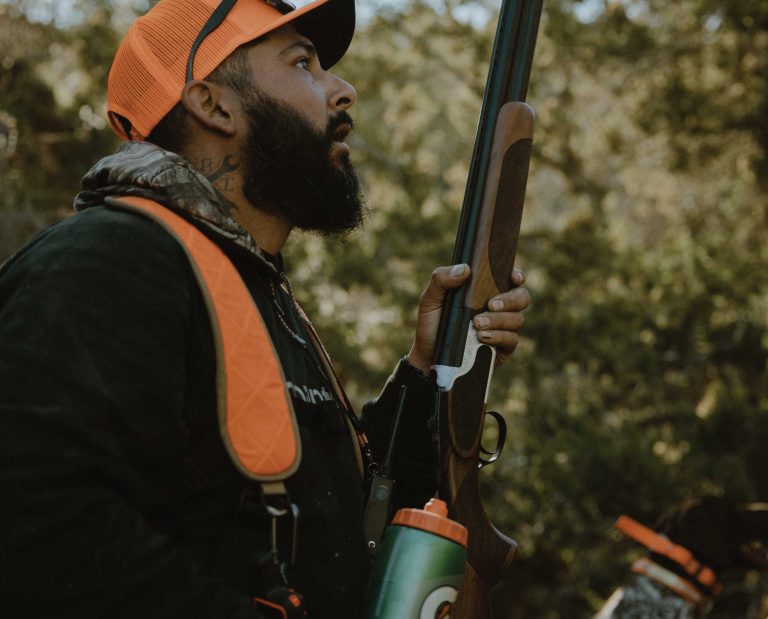 Ruben Mata hunts valley quail with his German Shorthaired Pointer.