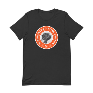 Wirehaired Pointing Griffon T-shirt on drak gray heather