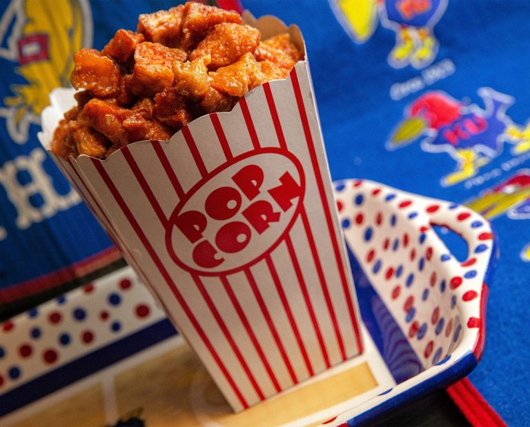 Kettle corn fried pheasant is served.