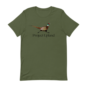 A wild pheasant design on a t-shirt