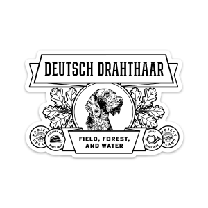 Deutsch Drahthaar Label Sticker